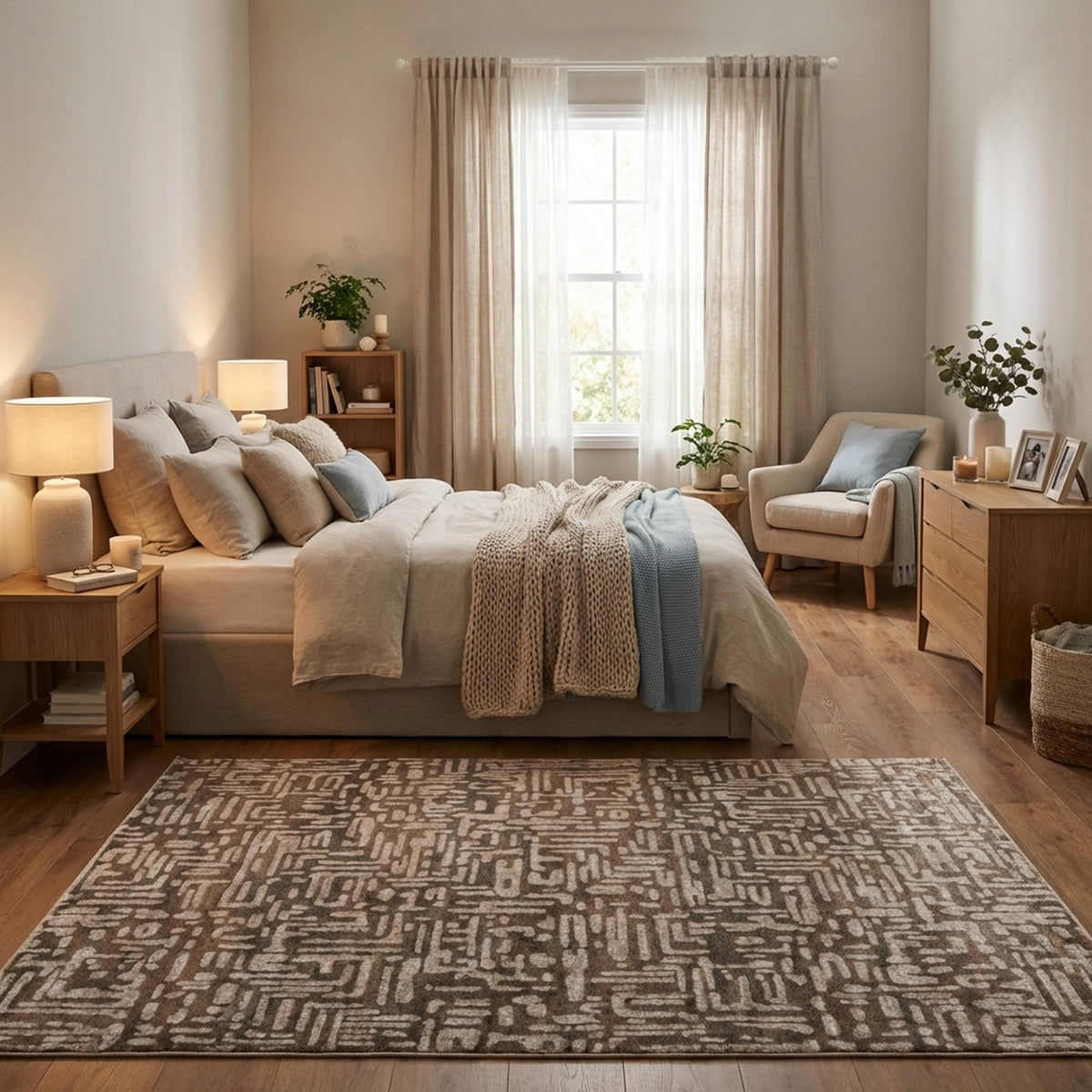 Adore Tile Greige Area Rug