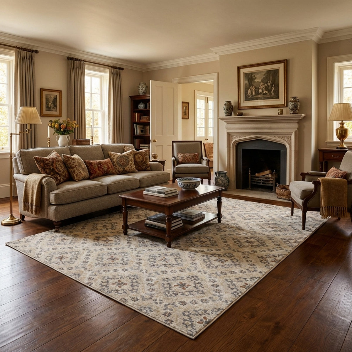 Montville Albaster Latte Area Rug