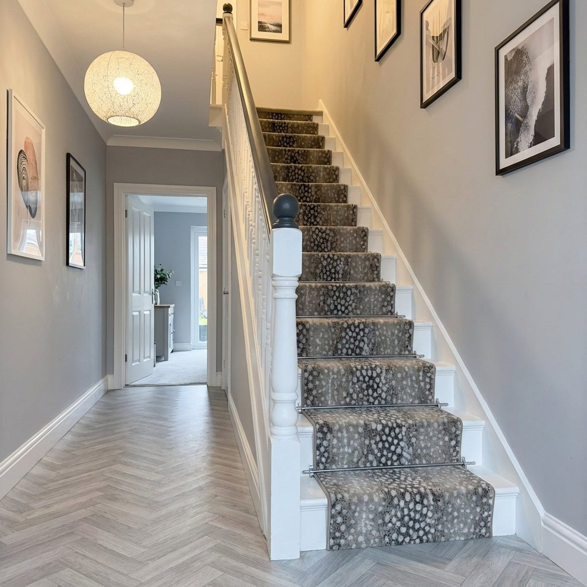 Adore Greige Whitecap Stair Runner