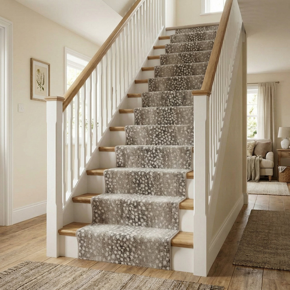 Adore Greige Whitecap Stair Runner