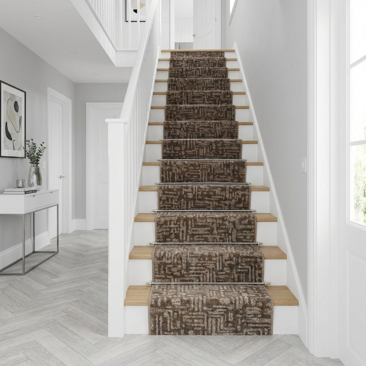 Adore Tile Greige Stair Runner