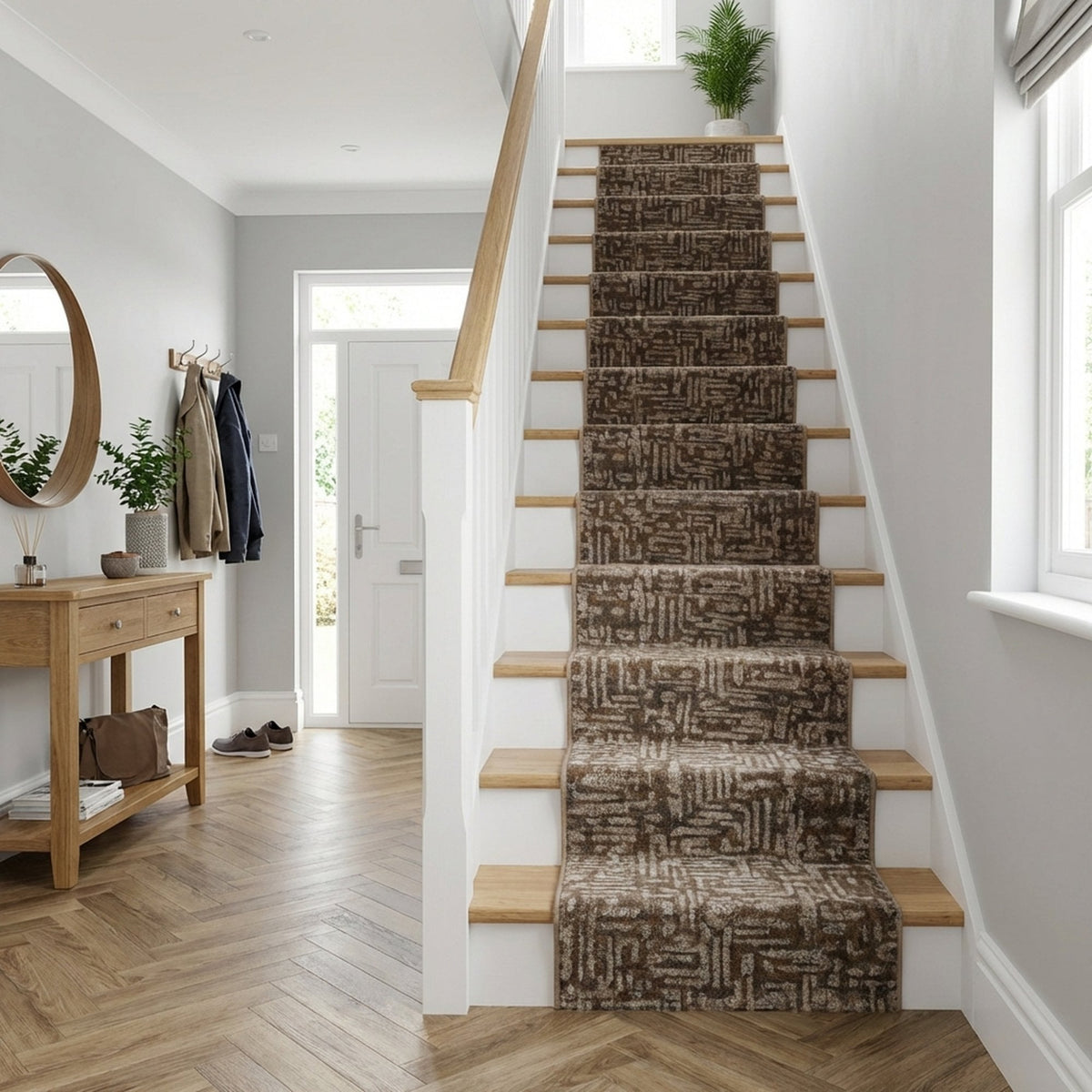 Adore Tile Greige Stair Runner