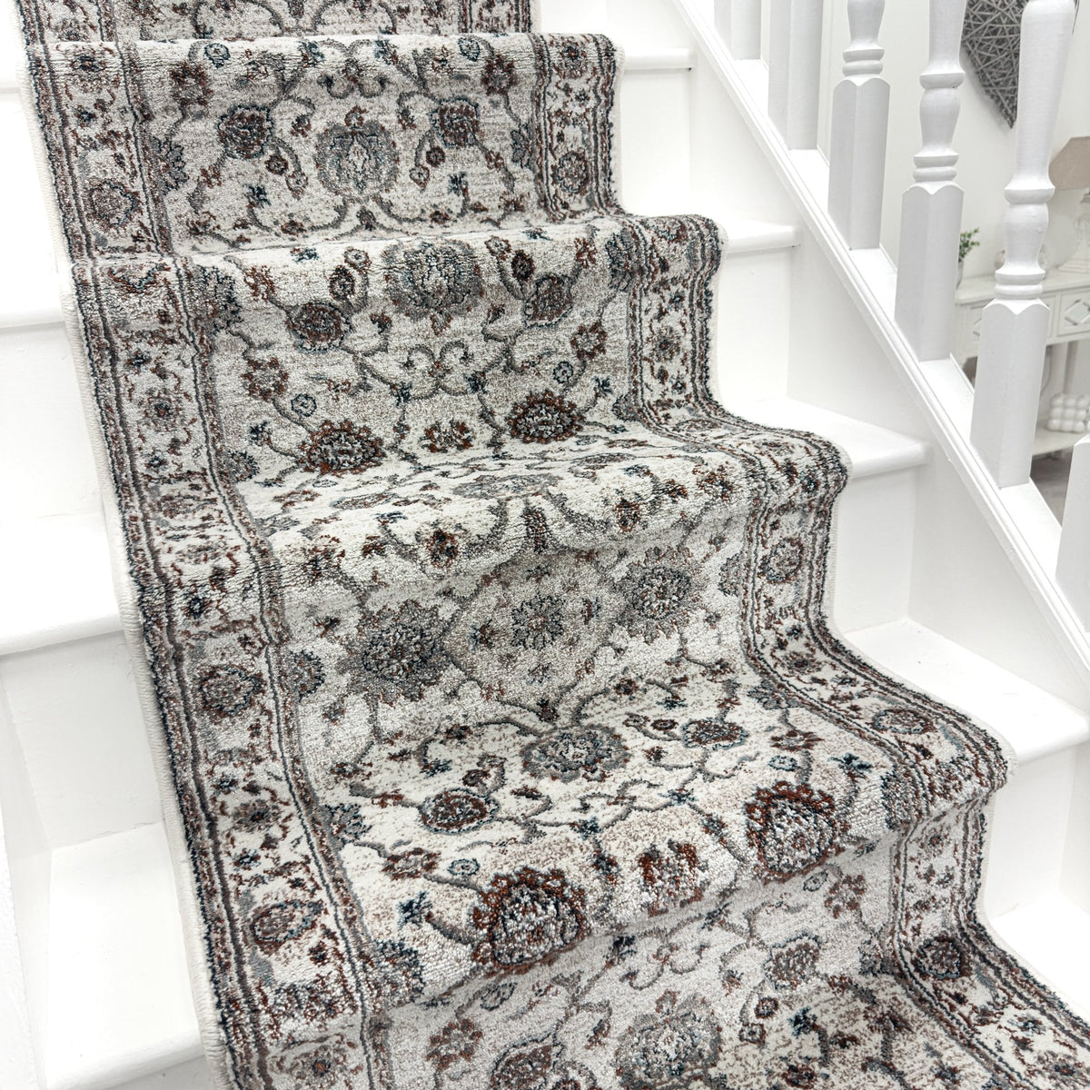 Adore Whitecap Greige Stair Runner