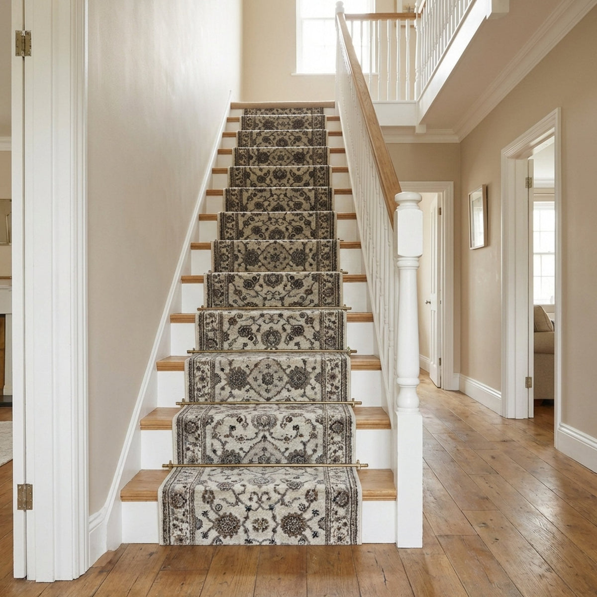Adore Whitecap Greige Stair Runner