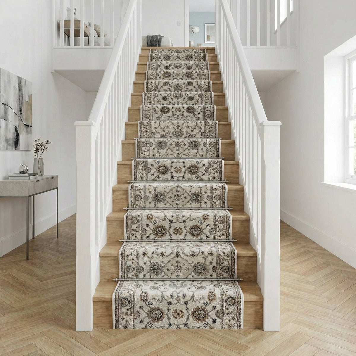 Adore Whitecap Greige Stair Runner