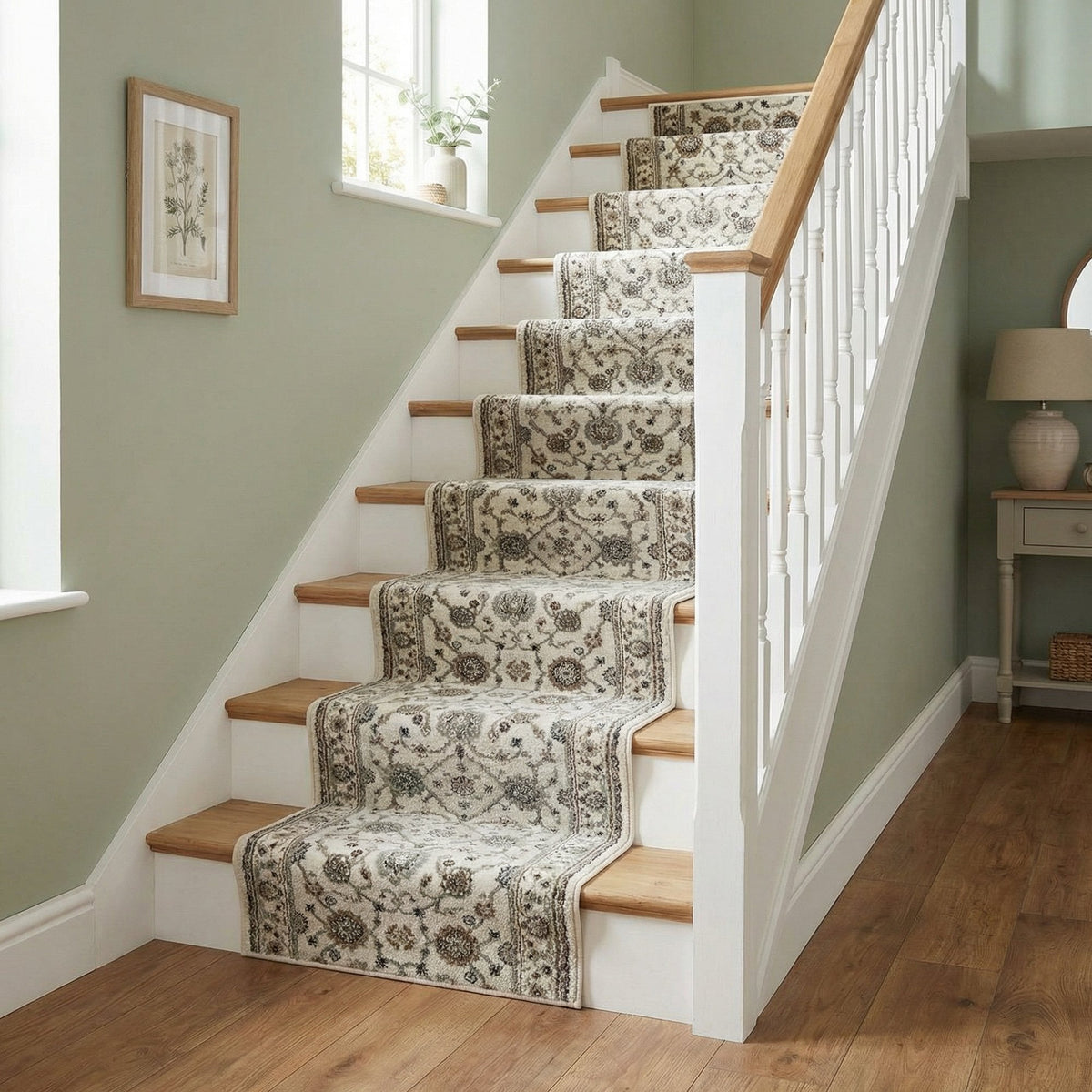 Adore Whitecap Greige Stair Runner