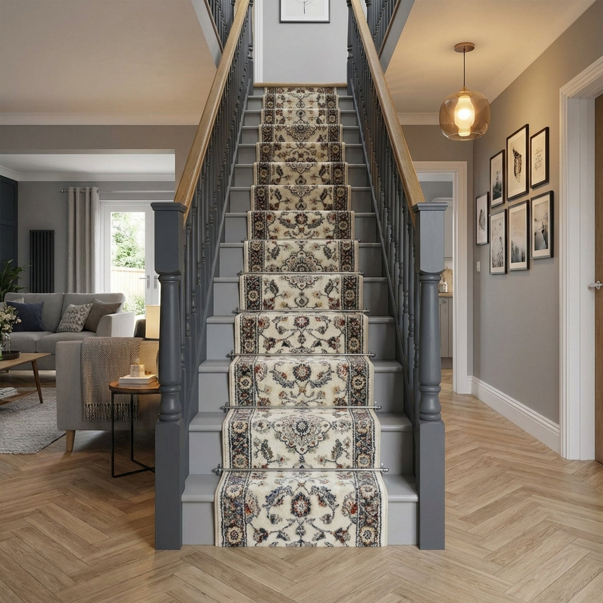Canyon Alabaster Storm Stair Runner