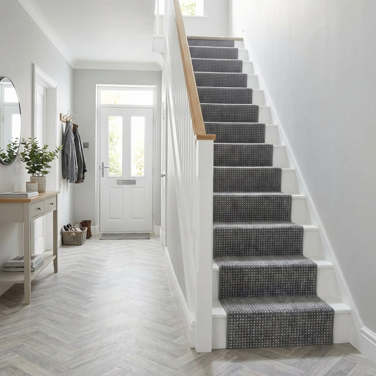 Canyon Gravel Cement Stair Runner