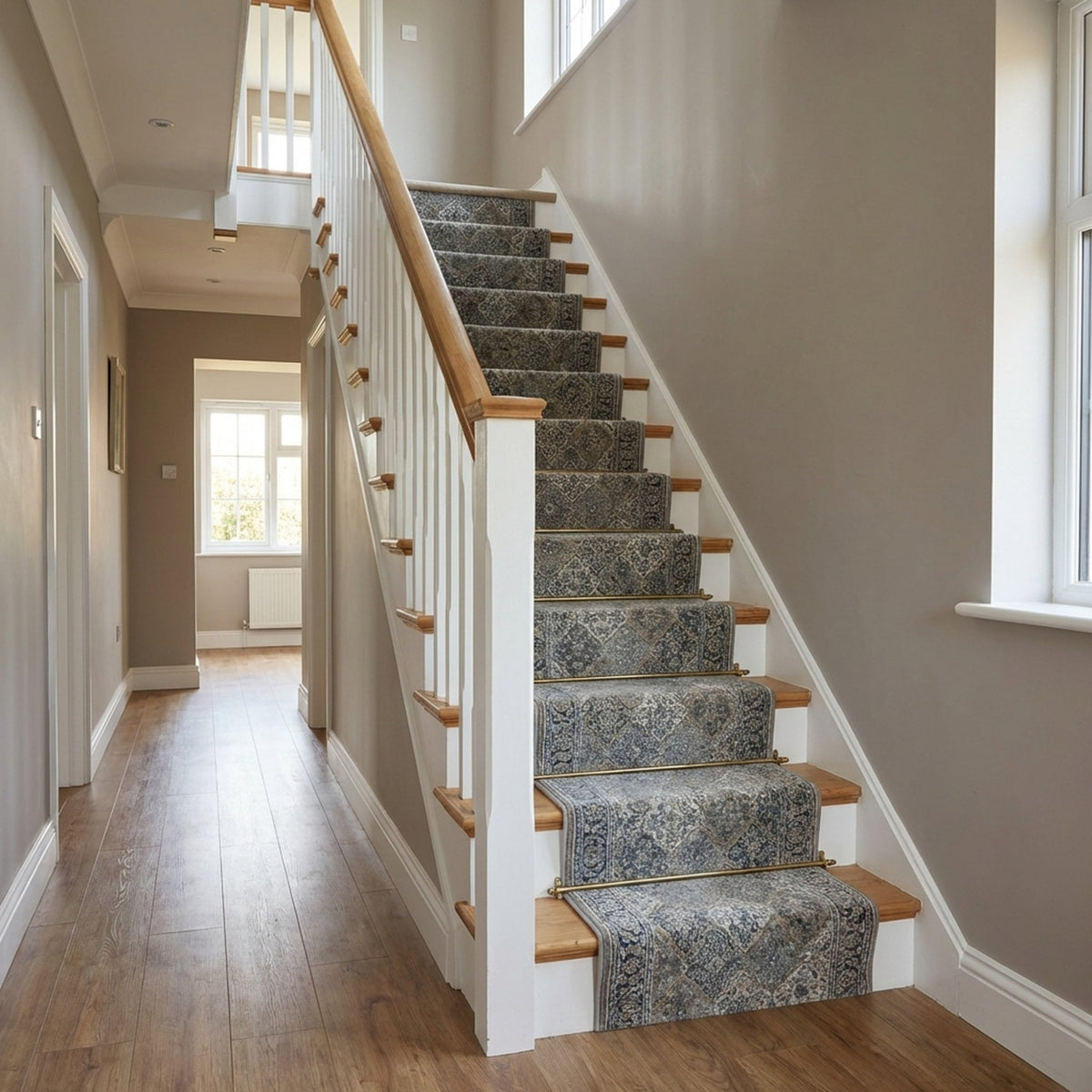 Clearwater Chalk Gunmetal Stair Runner