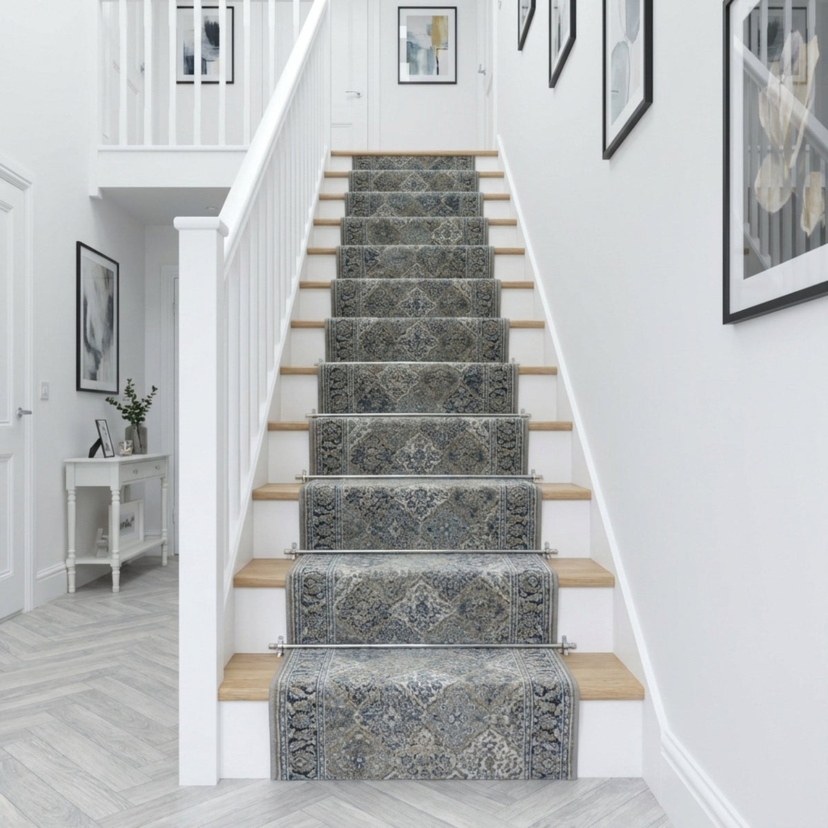 Clearwater Chalk Gunmetal Stair Runner