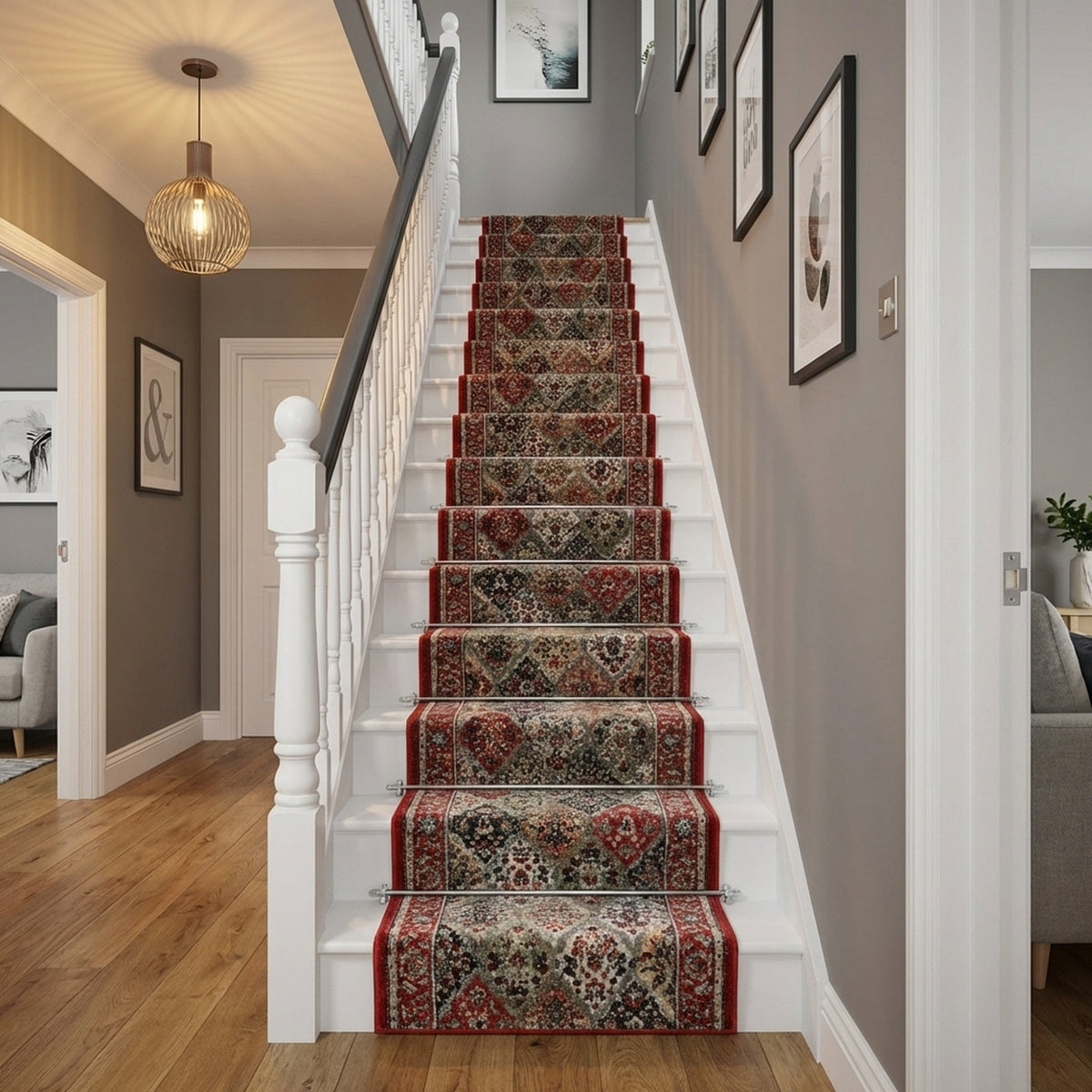 Heirloom Cinnabar Multi Stair Runner