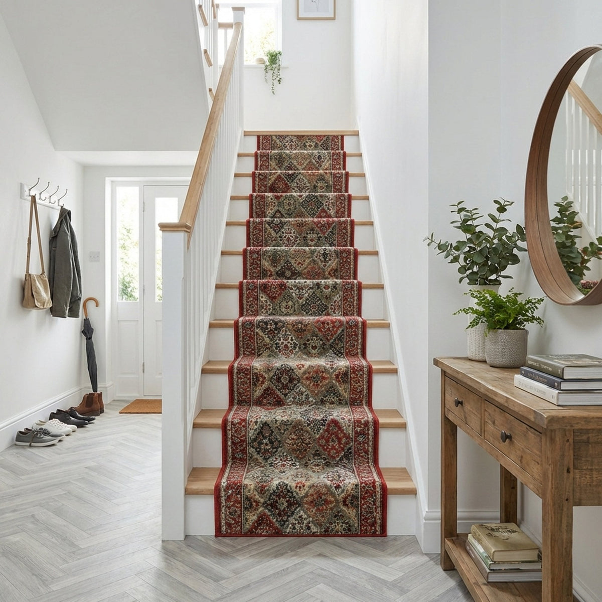 Heirloom Cinnabar Multi Stair Runner