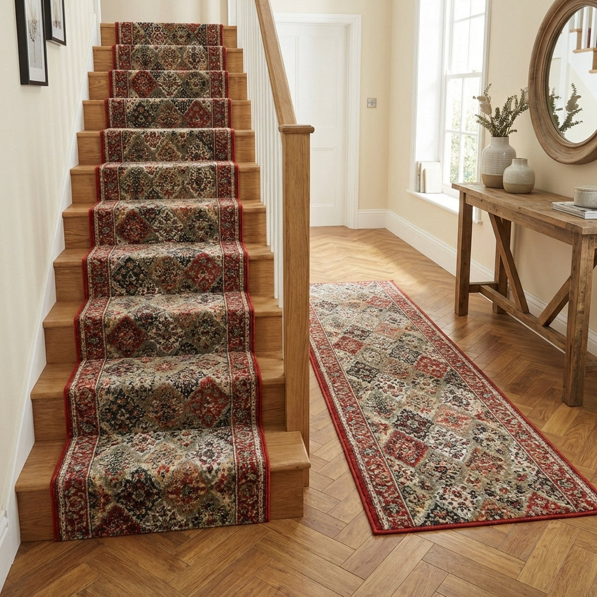 Heirloom Cinnabar Multi Stair Runner