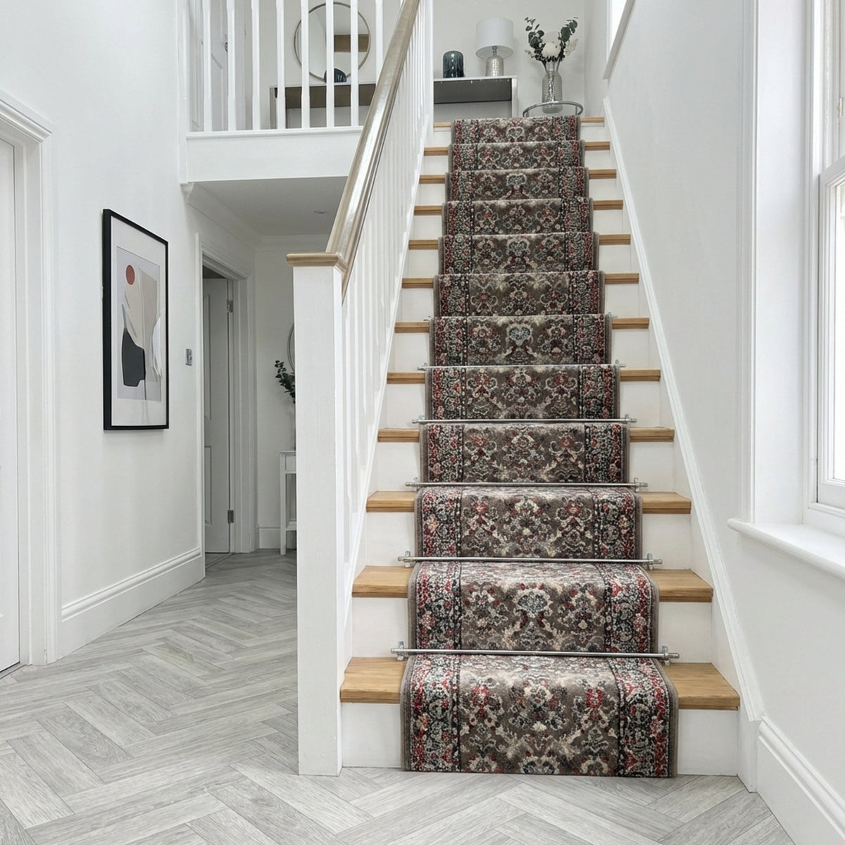 Heirloom Tan/Navajo White Stair Runner