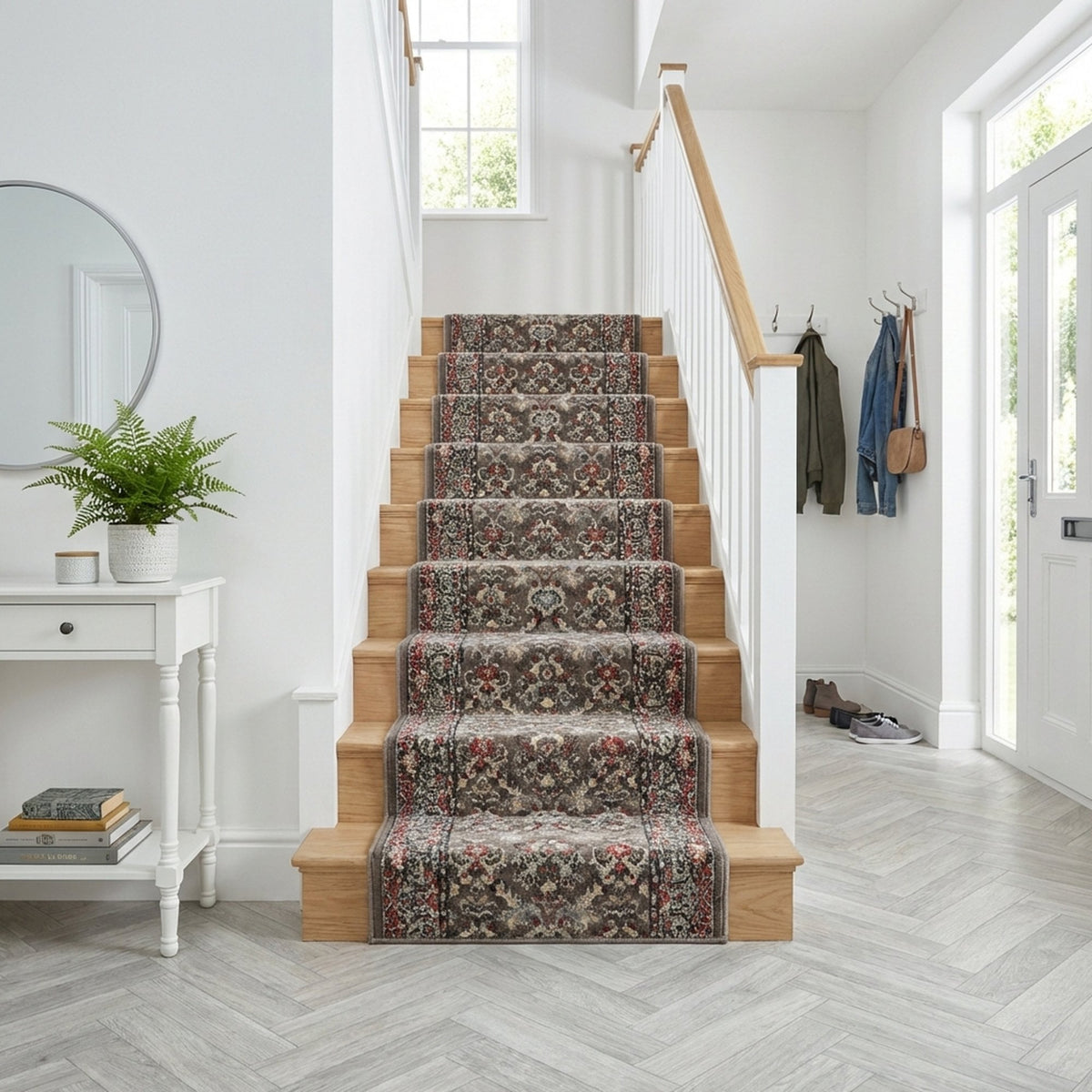 Heirloom Tan/Navajo White Stair Runner
