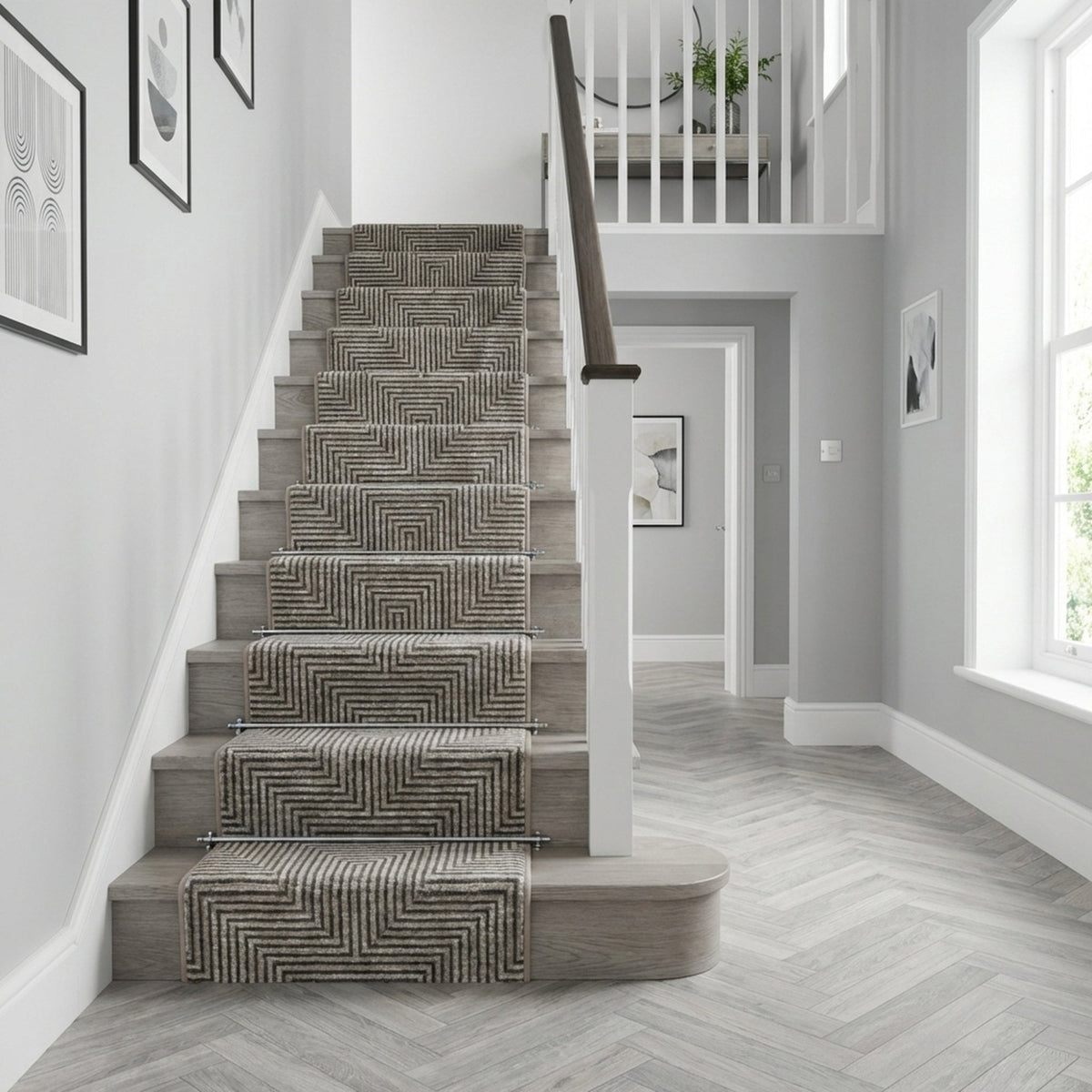 Landscape Pumice Smoke Stair Runner