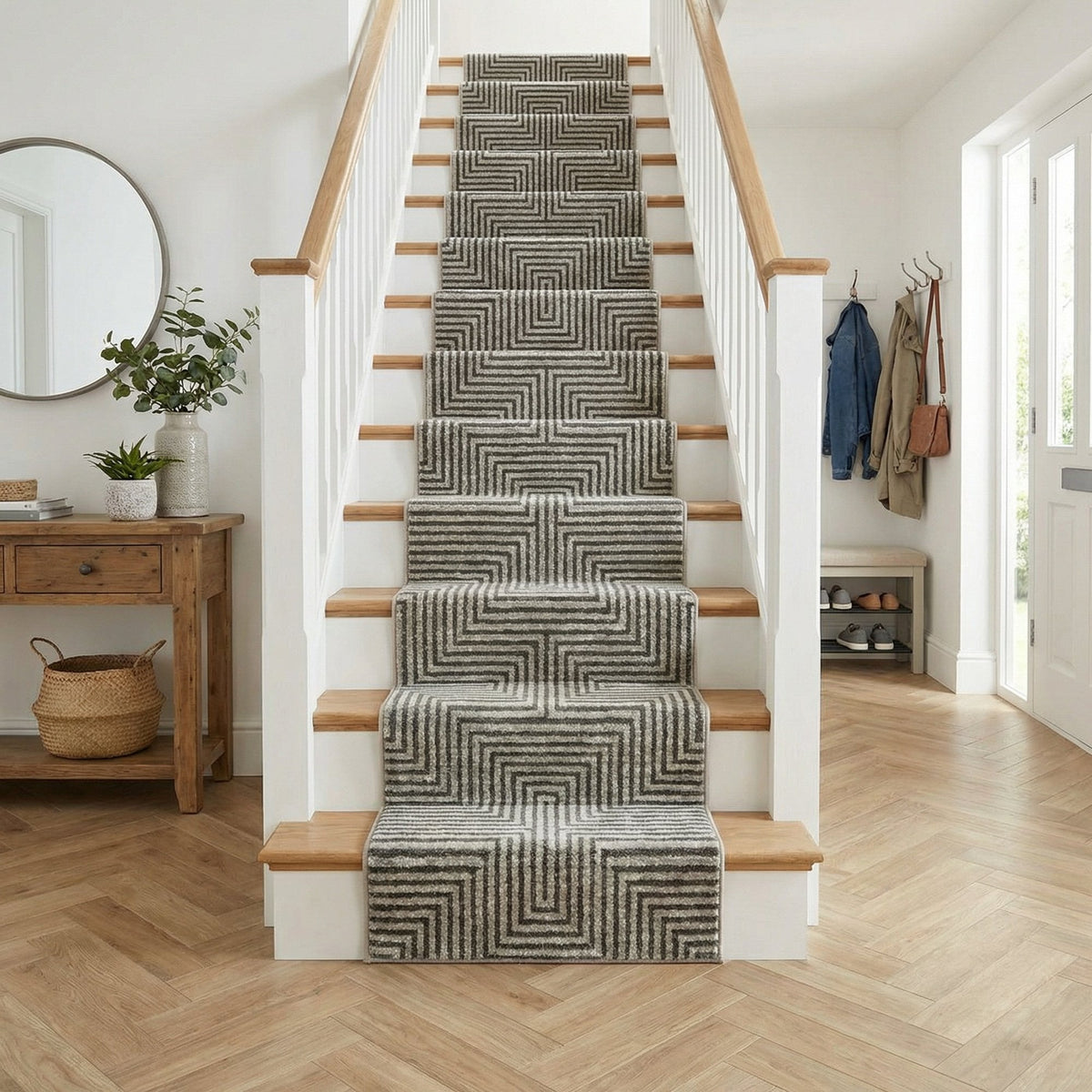 Landscape Pumice Smoke Stair Runner