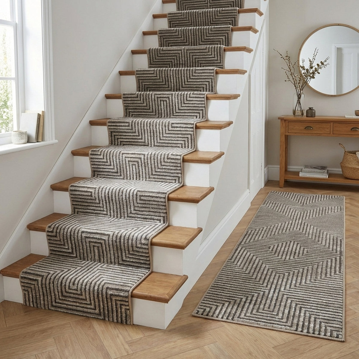Landscape Pumice Smoke Stair Runner