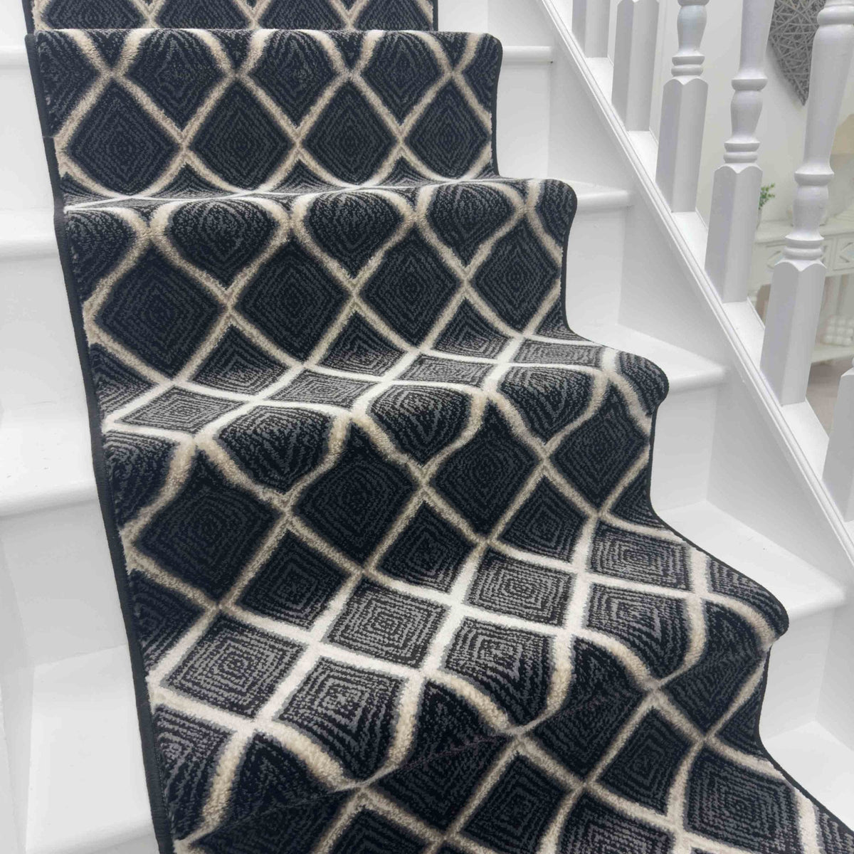 Milan Castle Ebony Stair Runner