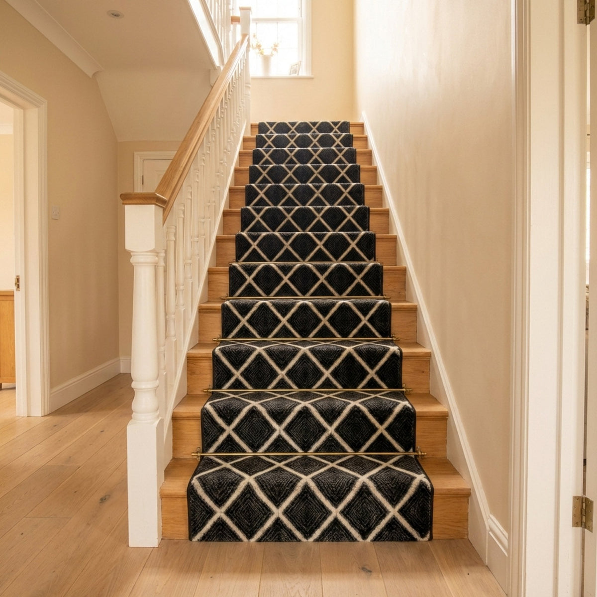 Milan Castle Ebony Stair Runner