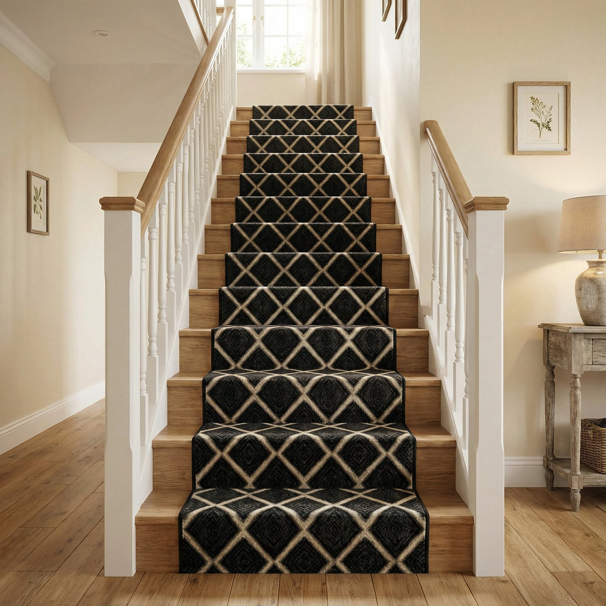 Milan Castle Ebony Stair Runner