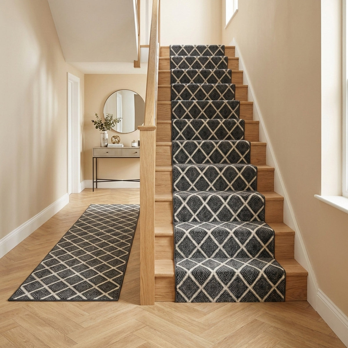 Milan Castle Ebony Stair Runner