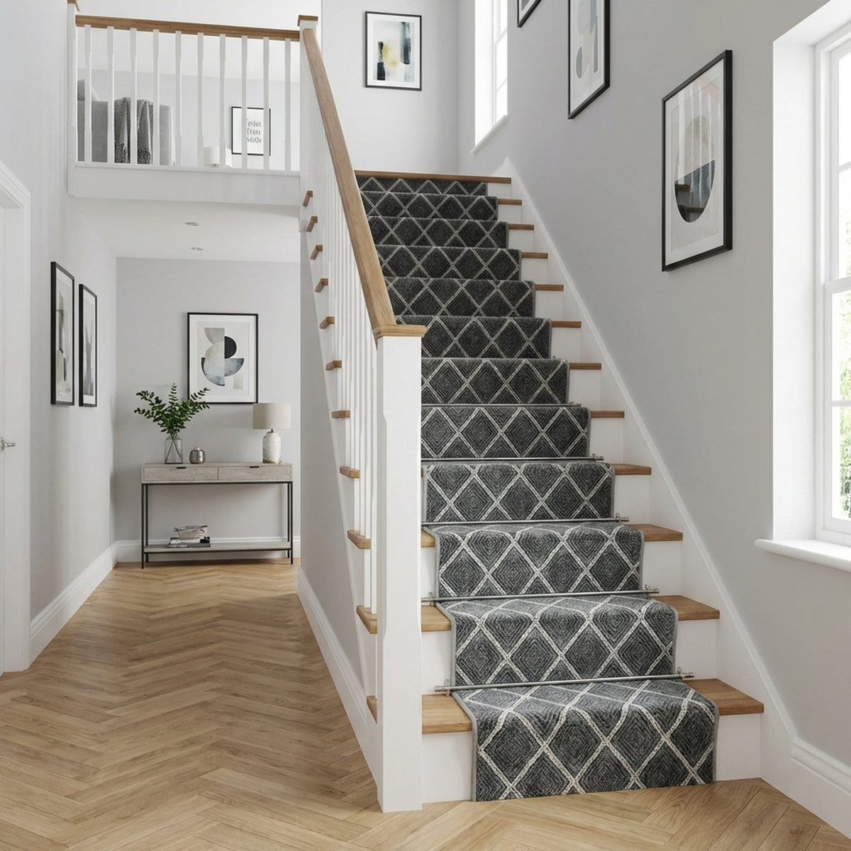 Milan Sterling Birch Stair Runner
