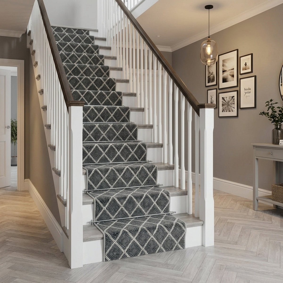 Milan Sterling Birch Stair Runner