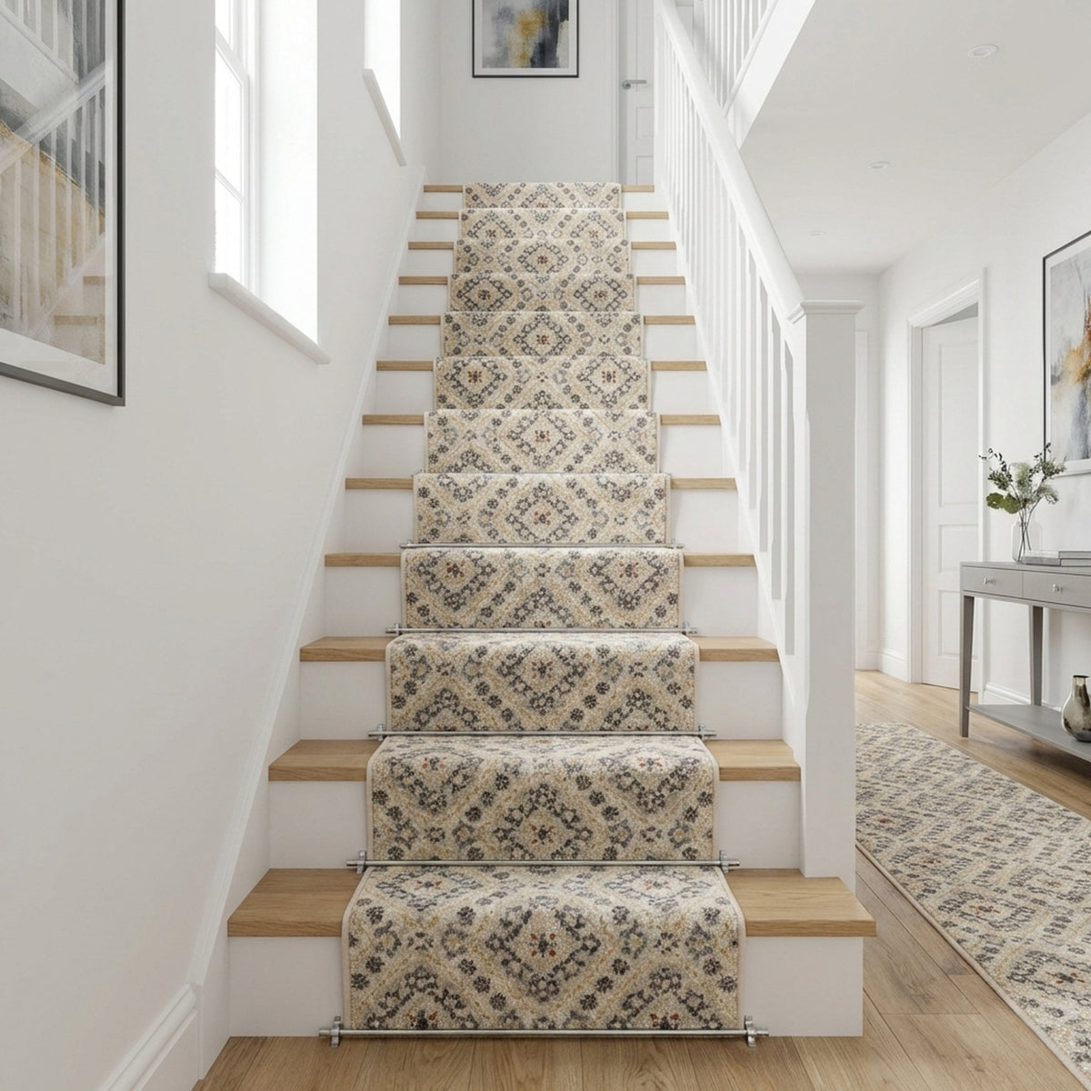 Montville Alabaster Latte Stair Runner