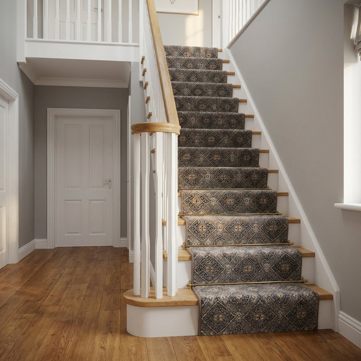 Montville Latte Sand Stair Runner
