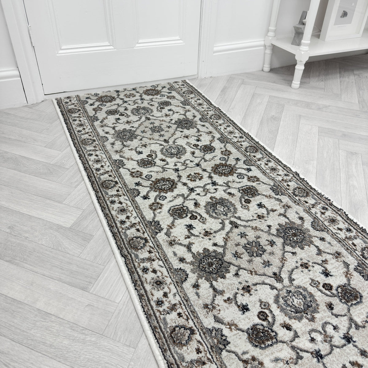 Adore Whitecap Greige Hall Runner