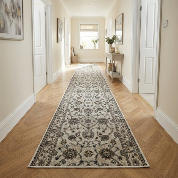 Adore Whitecap Greige Hall Runner