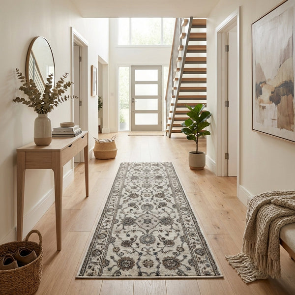 Adore Whitecap Greige Hall Runner