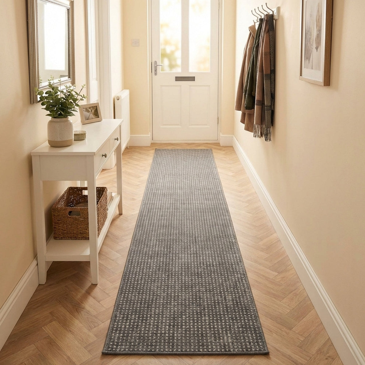 Canyon Gravel Cement Hall Runner