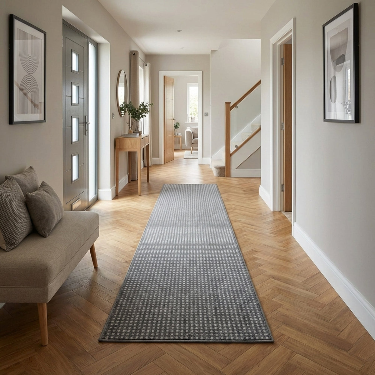 Canyon Gravel Cement Hall Runner