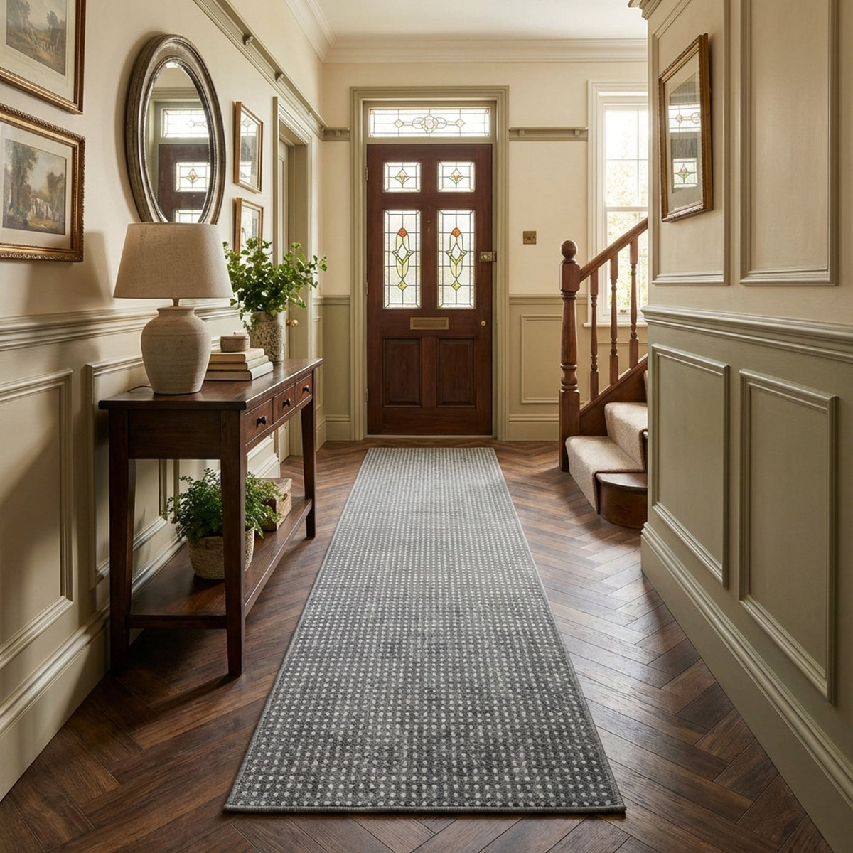 Canyon Gravel Cement Hall Runner