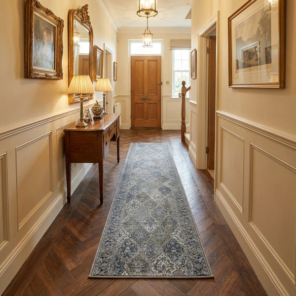 Clearwater Chalk Gunmetal Hall Runner