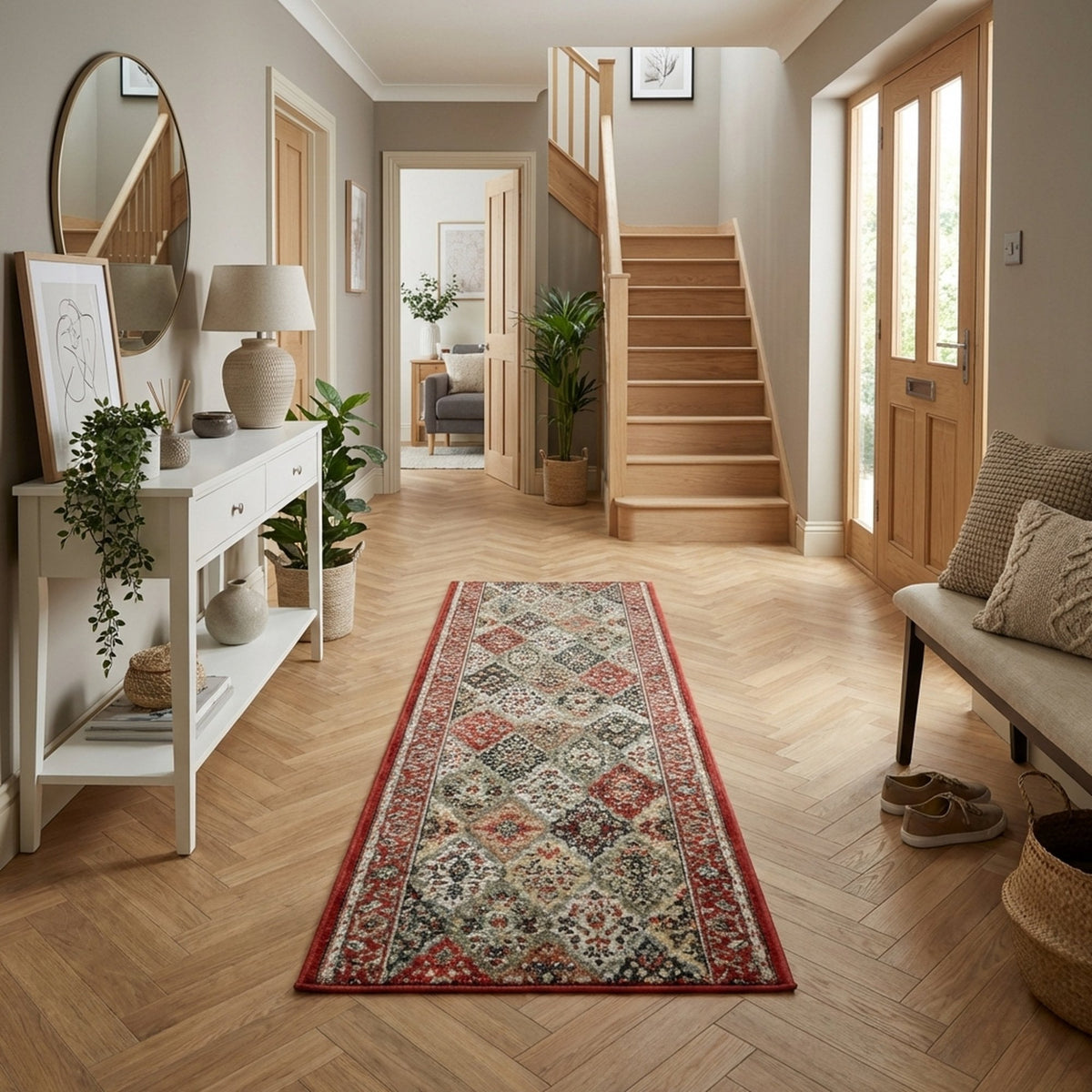 Heirloom Cinnabar Multi Hall Runner