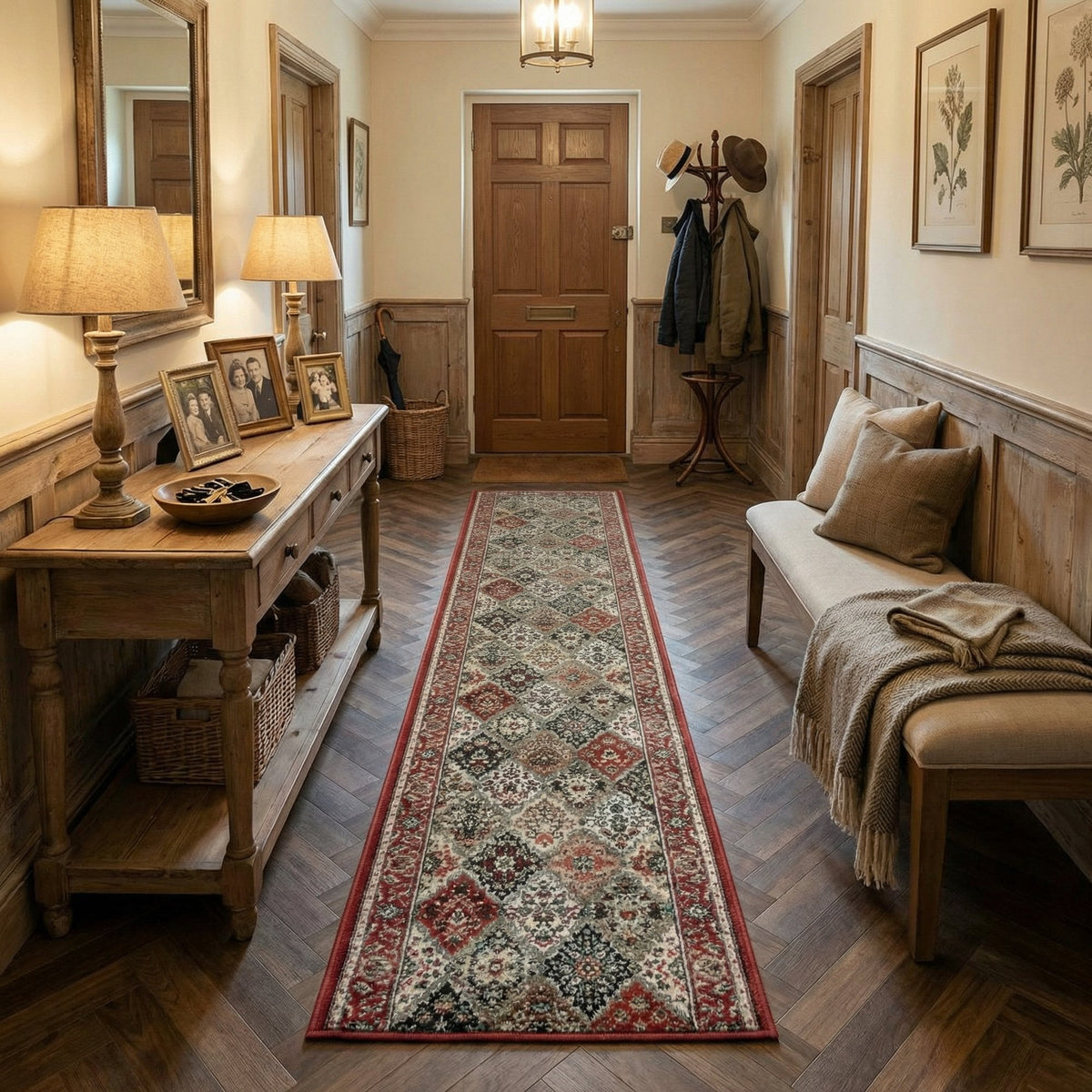 Heirloom Cinnabar Multi Hall Runner