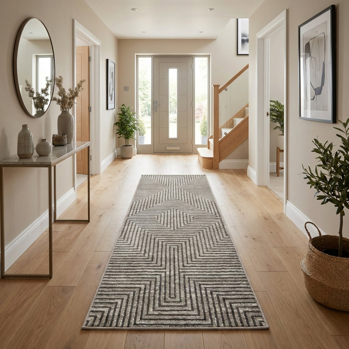 Landscape Pumice Smoke Rug Runner