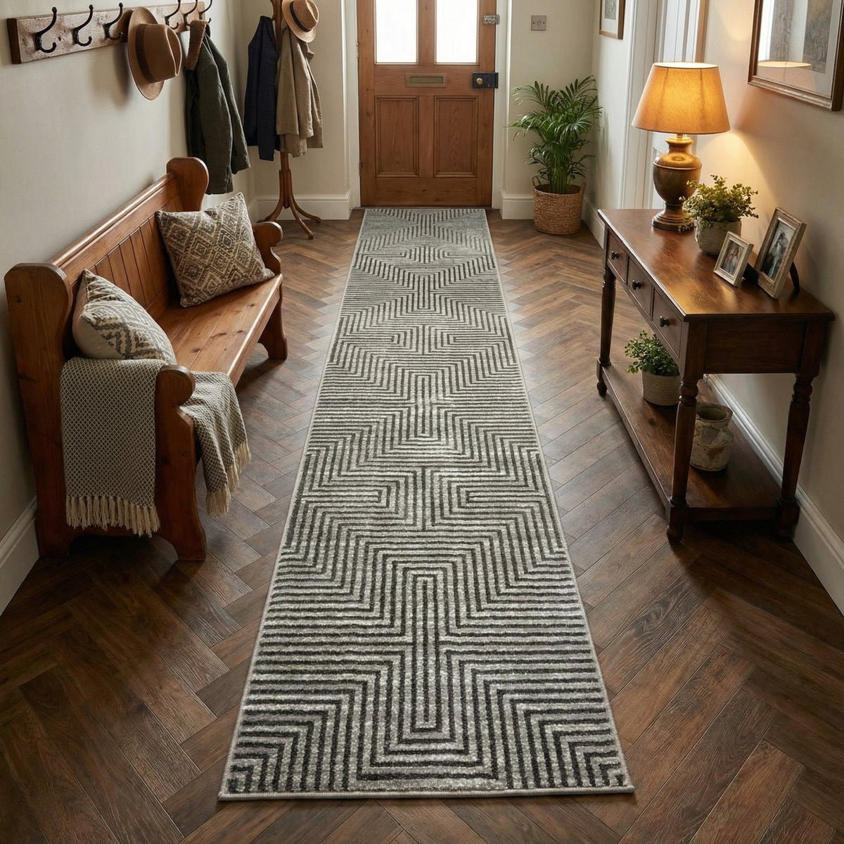 Landscape Pumice Smoke Rug Runner