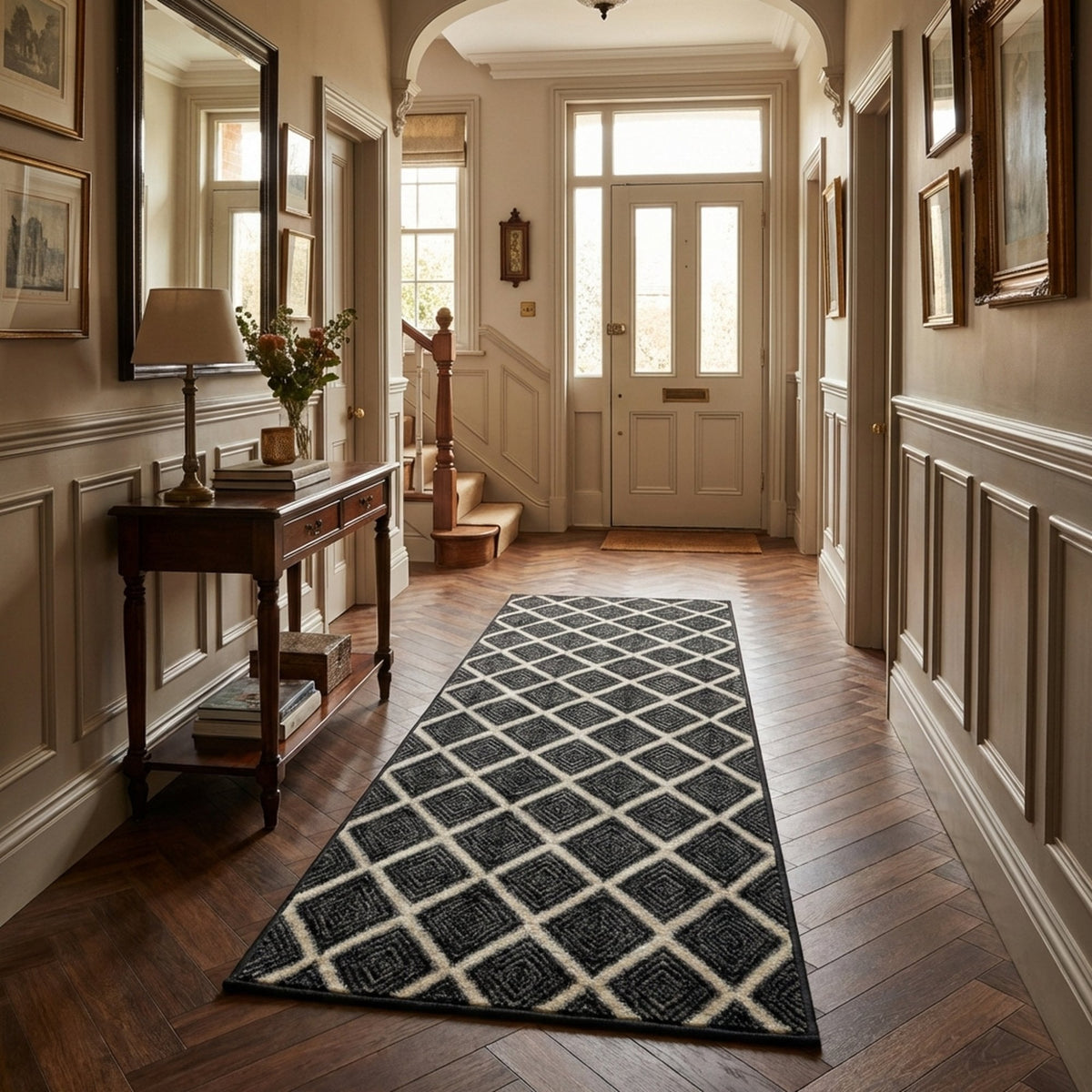 Milan Castle Ebony Hall Runner