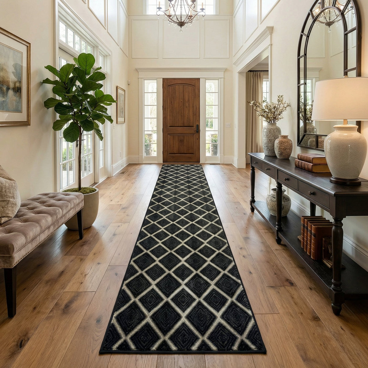 Milan Castle Ebony Hall Runner