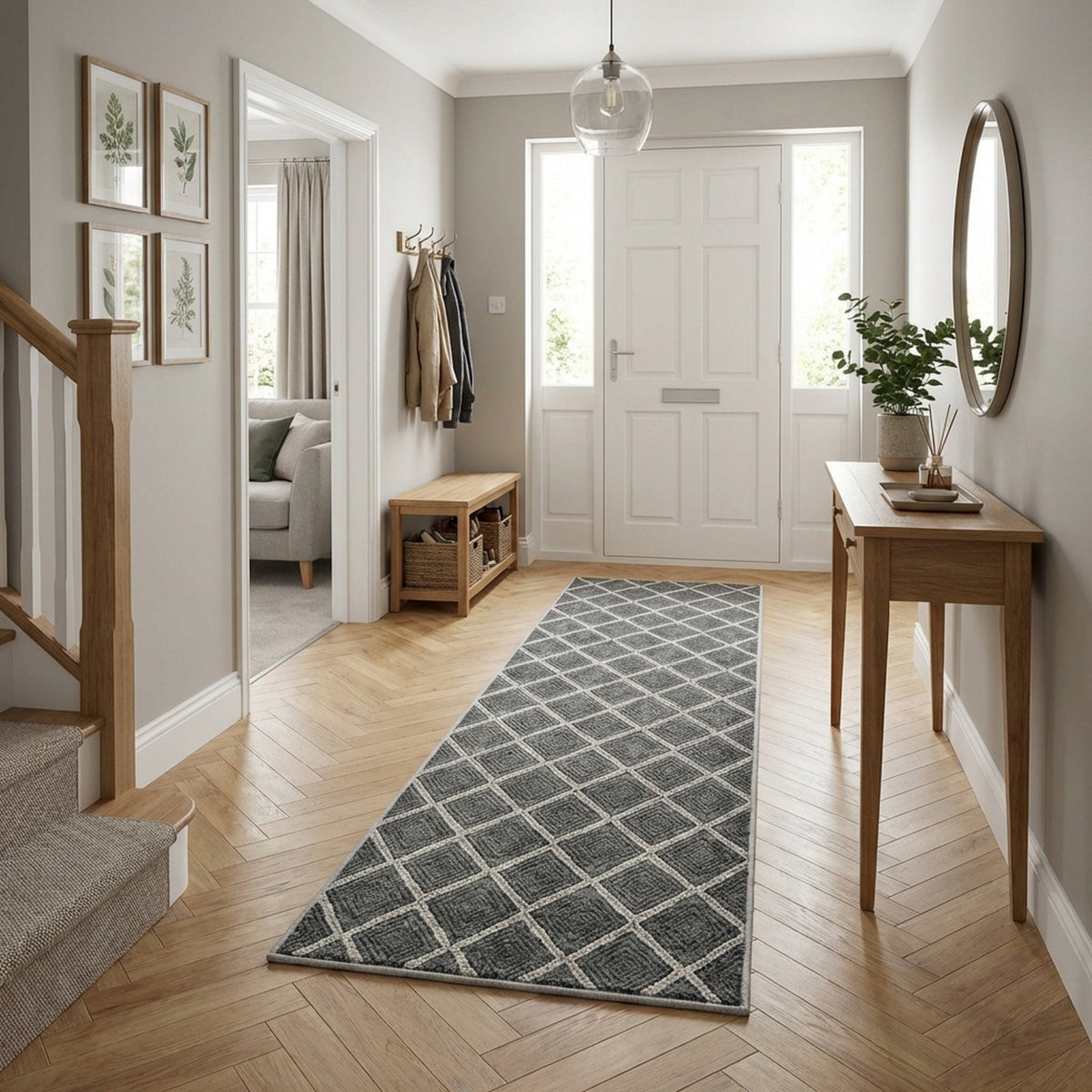 Milan Sterling Birch Rug Runner