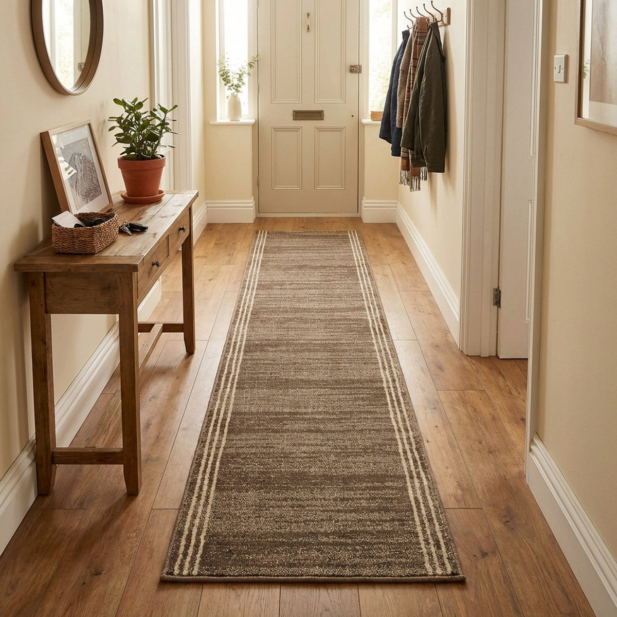 Montville Dylan Latte Alabaster Hall Runner
