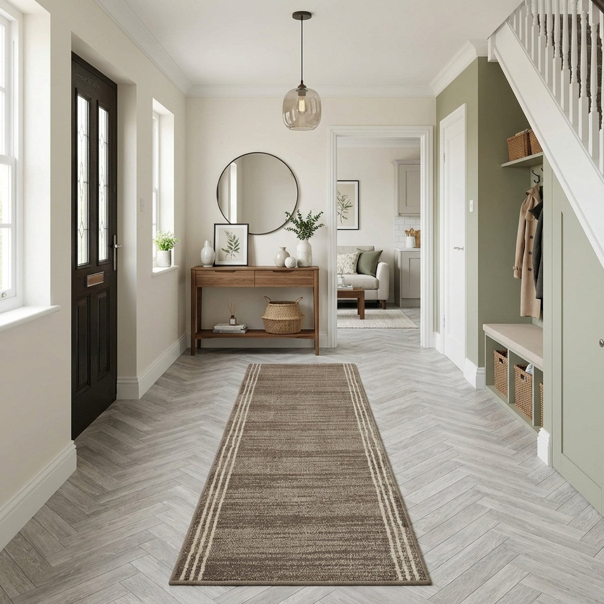 Montville Dylan Latte Alabaster Hall Runner