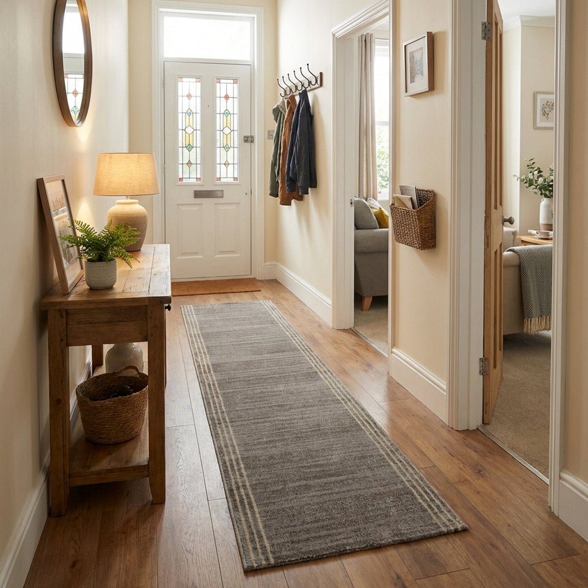 Montville Storm Latte Rug Runner