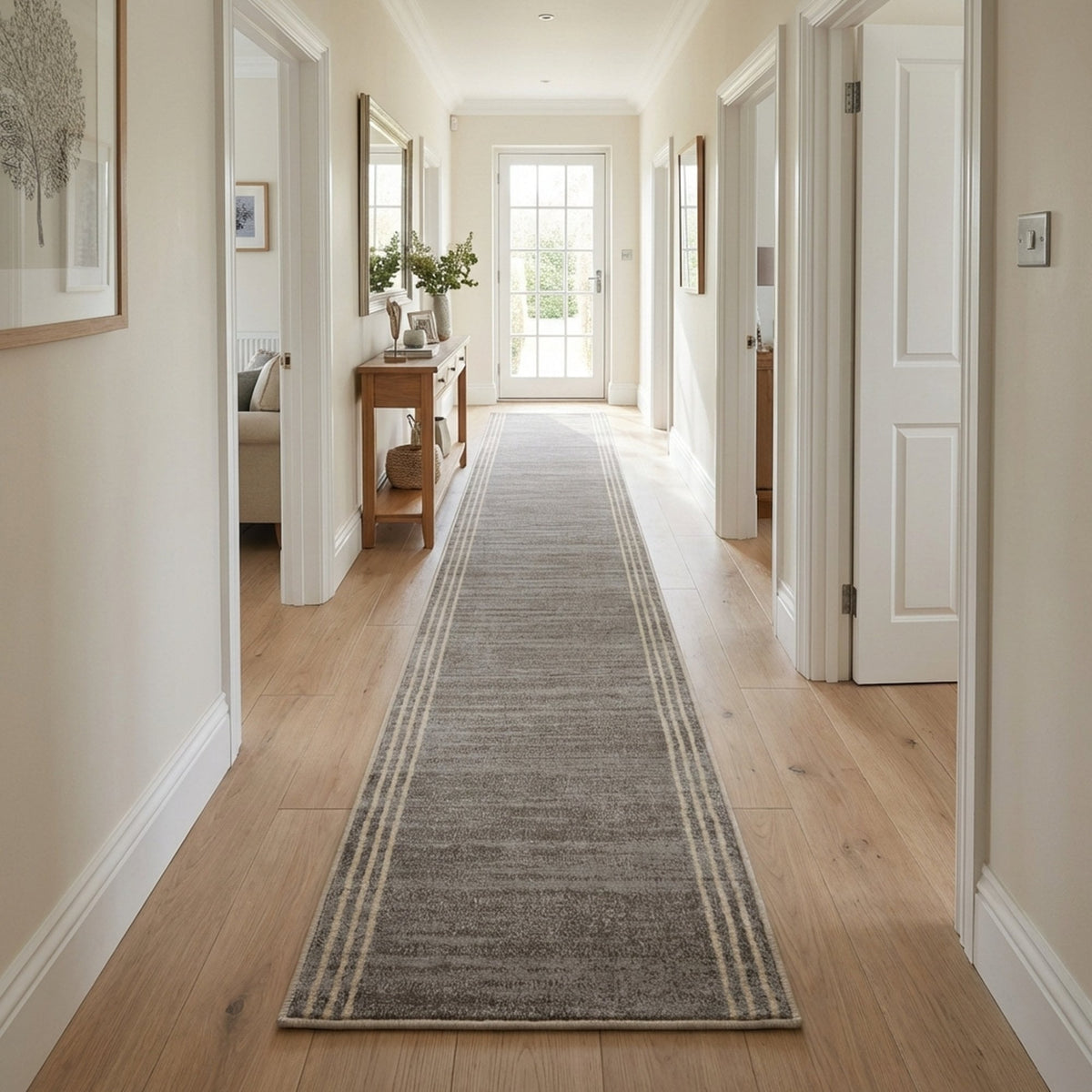 Montville Storm Latte Rug Runner