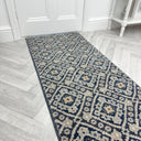 Montville Vintage Blue Latte Hall Runner - 1ft / 2ft 8in