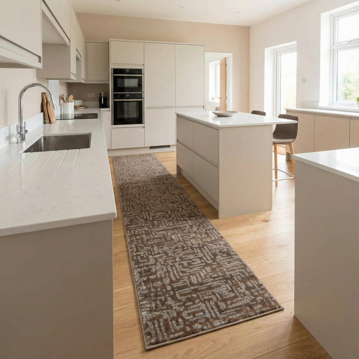 Adore Tile Greige Kitchen Runner